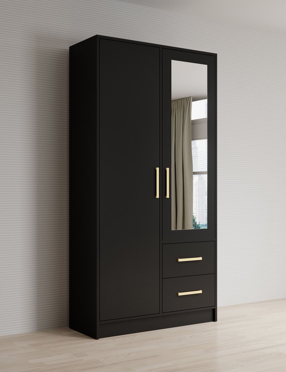 Dual-Mirror Wardrobe